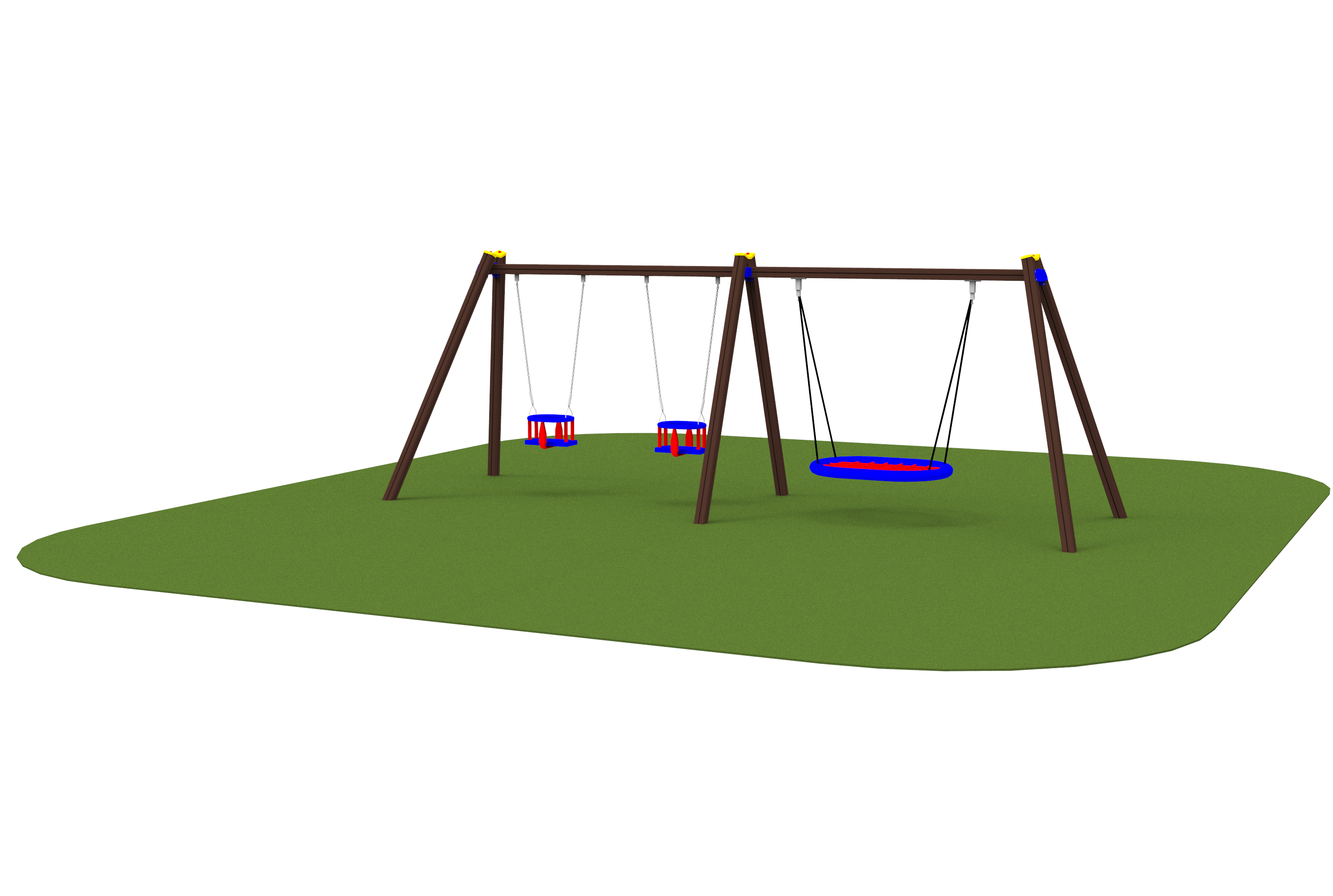 Swings Double swing + nest swing ALUPLAY