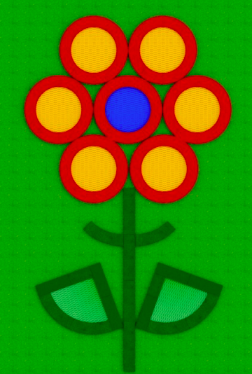 Trampoline flower