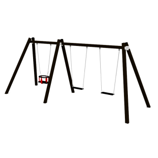 Single baby swing + double swing