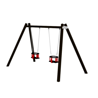  Double baby swing